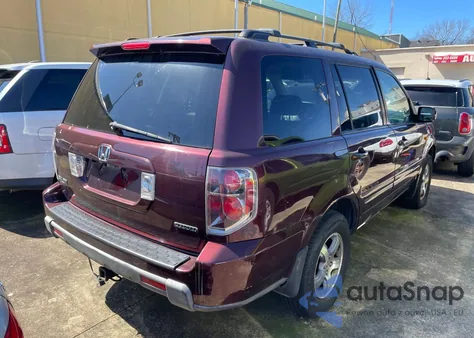 2007 Honda Pilot Exl из США, поврежденный, VIN 2HKYF18697H532313
